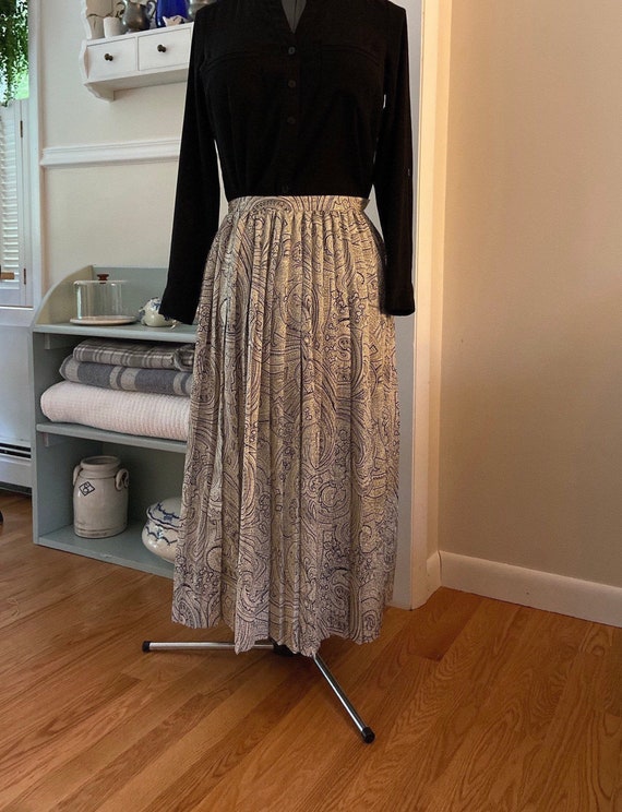 Vintage Liz Claiborne Pleated Maxi 