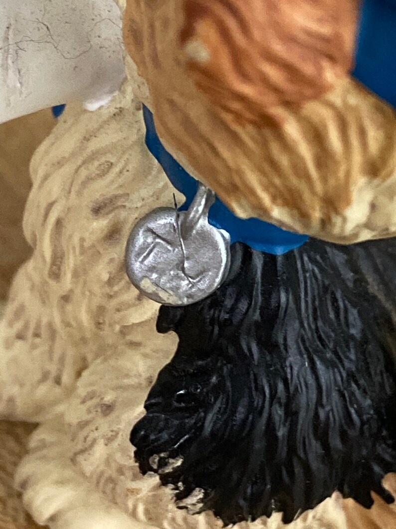 1997 Hallmark Graduation Dog Ornament Dog with Cap and Diploma