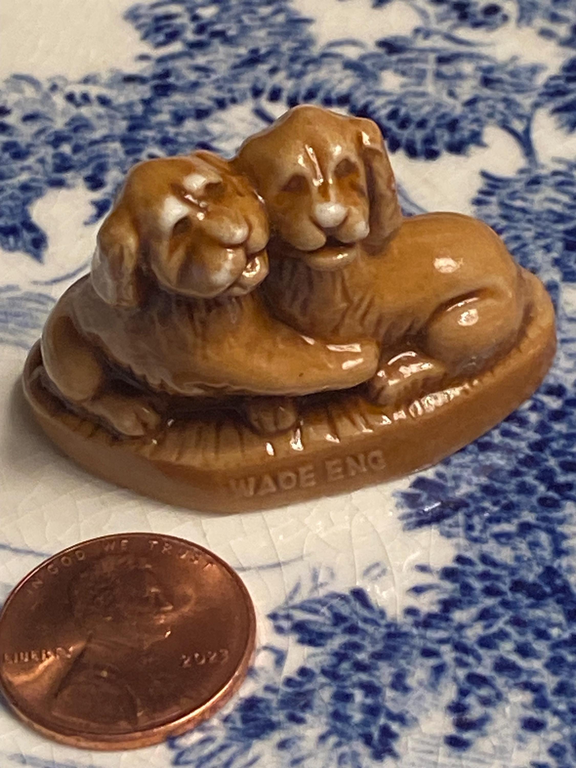 Wade Puppies Together Red Rose Figurine - Etsy