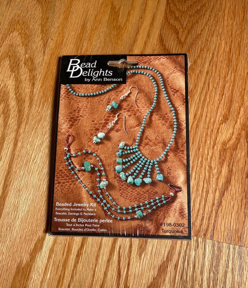 Beaded Jewelry Kit Turquoise Jewelry Kit Janlynn Kit Bead Delights Kit By Ann Benson