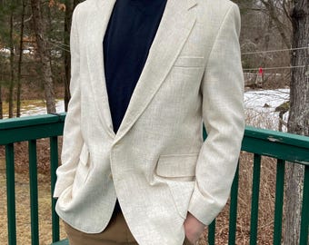 Blazer Haggar da uomo Vtg - Giacca estiva beige