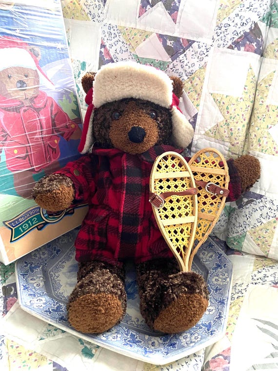 Vintage LL Bean 90th Anniversary Teddy Bear in Original Box - Etsy