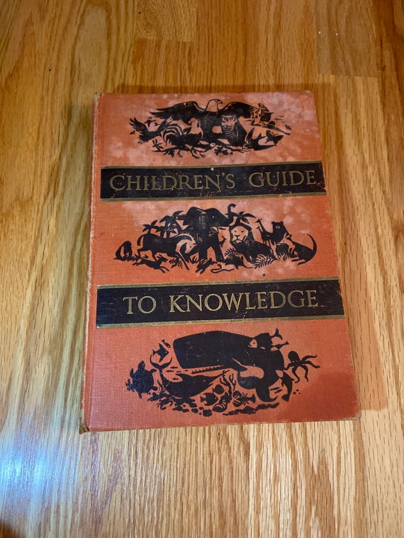 1956 the Childrens Book of Knowledge Hardcover Etsy