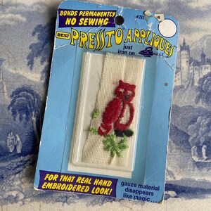 Red Owl Appliqué - Vintage 1975 Best Pressto Appliqué In Original Packaging