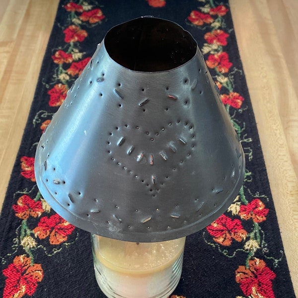 Punched Tin Lamp Etsy