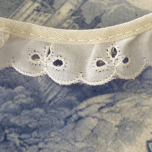 Ecru Eyelet Lace Trim Yardage  Half Inch Wide