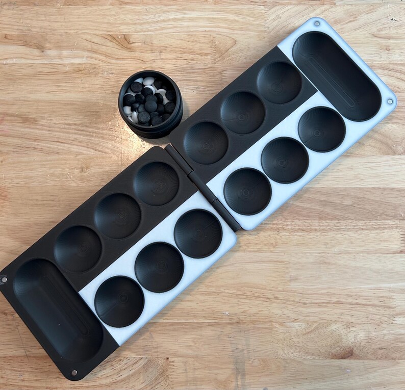 3D Printed Mancala Game Board with 48 Game Stones image 6