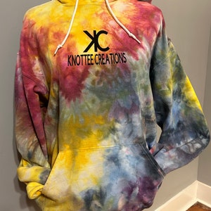 Ice Dyed Hoodie: One-of-a-Kind Multi-Colored Sweatshirt