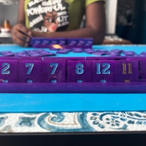 Custom Rummikub Set | 106/160/214 tiles | You Choose Tile Color| Family Game Night | Sets for 2-4/4-6/6-8 players | Racks Sold Separately