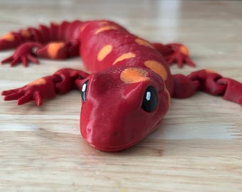 3D Printed Fire Salamander: Flexi Salamander, Ariculated figure