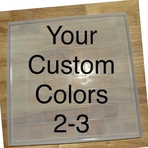 Custom colors | Resin Chess Board | 32 chess pieces | 24 checkers | 11&quot;x11&quot; | 12&quot;x12&quot; | Adhesive Felt Back | Handmade | Made to Order