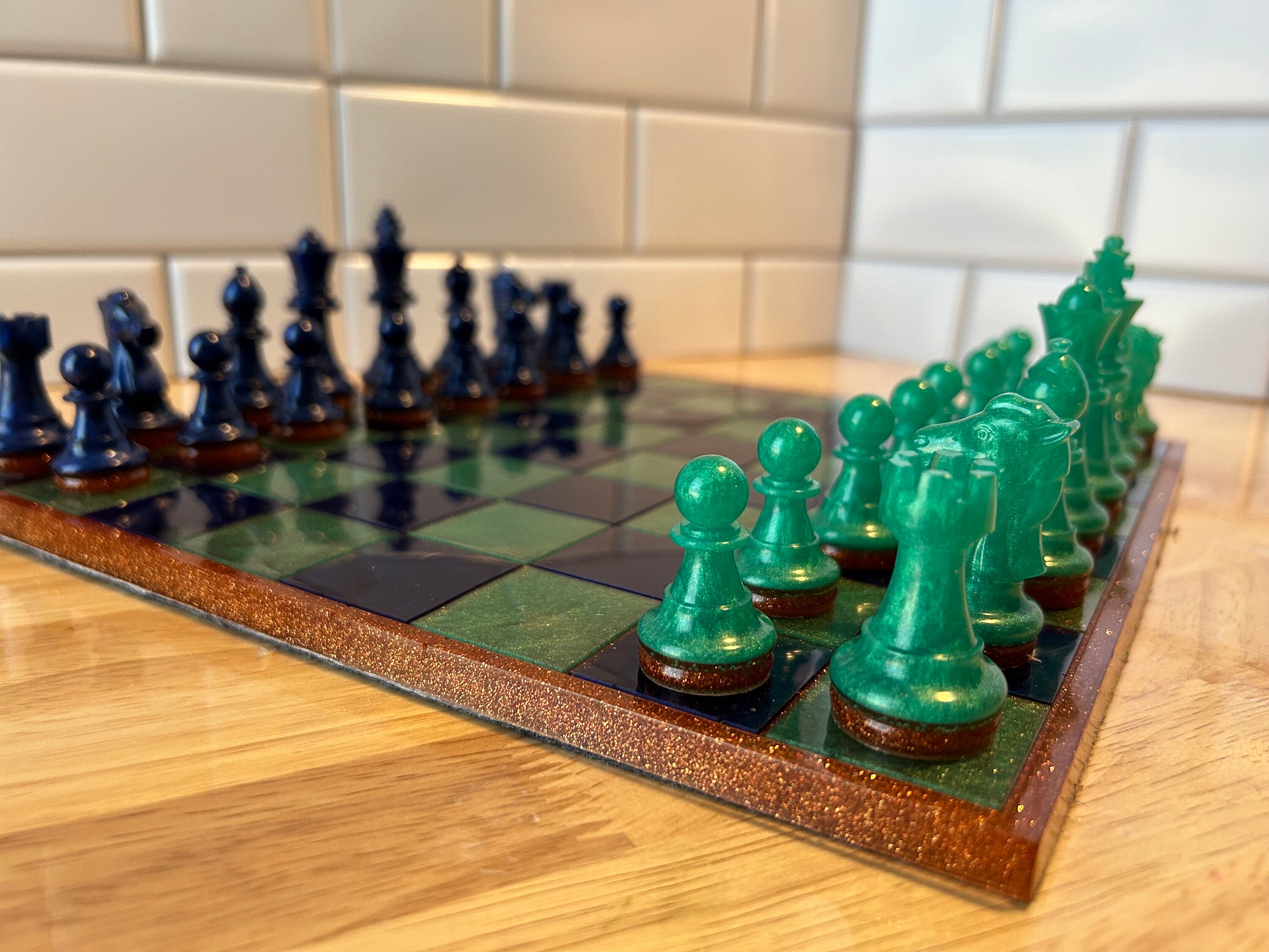 Checker Set Handmade, Wood Checker Board, Checker Board
