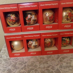 Vintage 1960&#39;s Coca Cola Glass Ornament by corning glass works