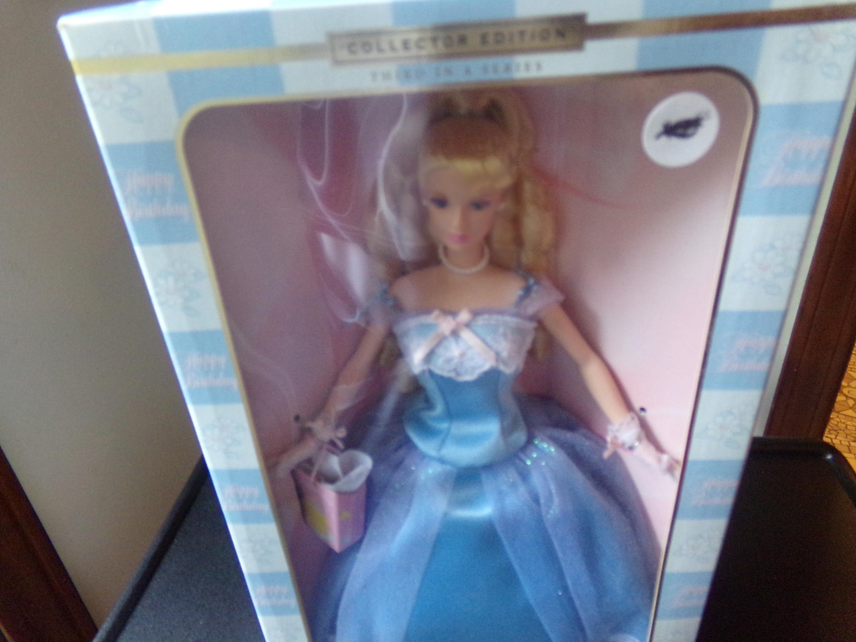 birthday wishes black barbie blue dress 2000s Collector Edition 3rd Series (2000) Doll birthday wishes barbie 2004
