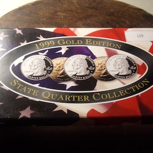 1999 Gold/Platinum Edition State Quarter Collection set