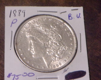 BU 1889-P Morgan Silver Dollar
