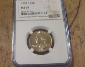 NGC MS-66 1993-P Washington Quarter