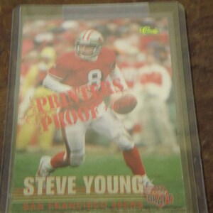 STEVE YOUNG 1995 klassische NFL Rookies Silber Drucker Beweis #108
