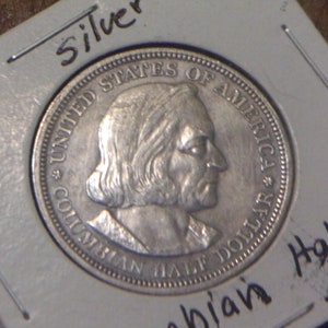 1893 Silver Columbian Exposition Commemorative Half