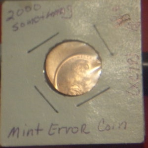 2000's  Mint Error Lincoln Memorial Penny
