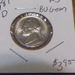 BU Gem FS 1987-D Jefferson Nickel