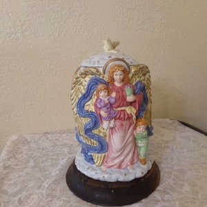 Christmas Angel Baring Gifts Cookie Jar