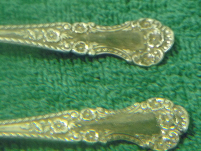 Pat. 1899 Gorham Sterling Silver Teaspoon 3 spoons total image 2