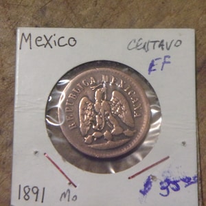 1891 M Centavo From Mexico