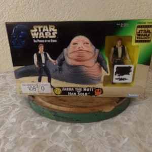1997 Star Wars Jabba the Hutt and Han Solo MIB