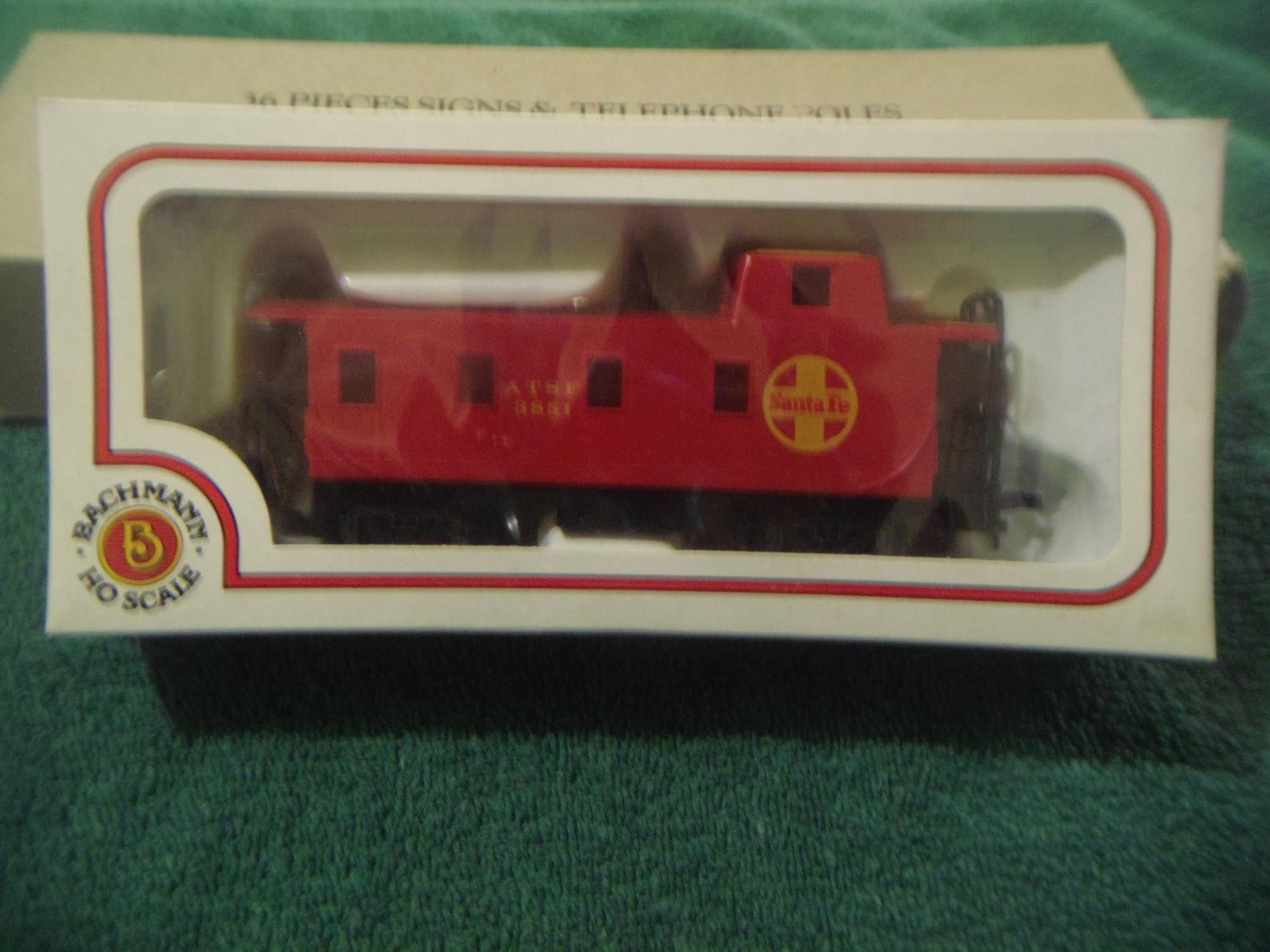 Vintage Bachman Modern All Steel Caboose HO Scale Train Santa Fe 3851