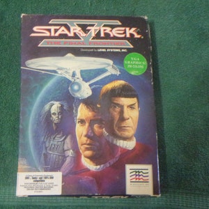 1989 Star Trek The FINAL FRONTIER Computer Game IBM