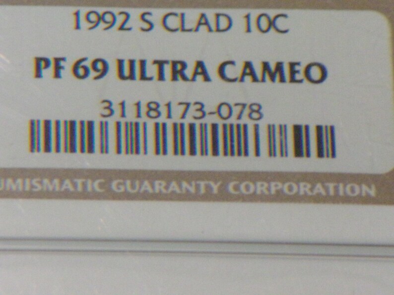 PF69 Ultra Cameo 1992-S Roosevelt Dime Clad