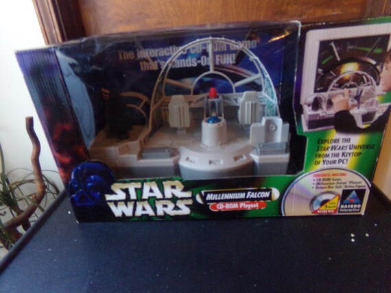 1998 Star Wars Millennium Falcon CD-ROM Playset - Etsy