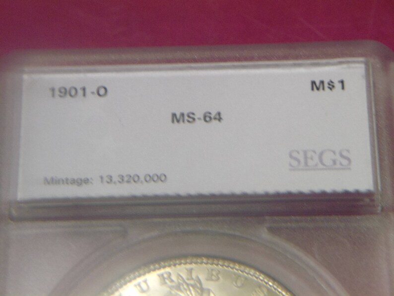 SEGS MS 64 1901-O Morgan One Dollar image 4