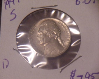 BU Gem 1947-S Jefferson Silver Nickel