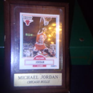 1990 Fleer Michael Jordan card Plaque