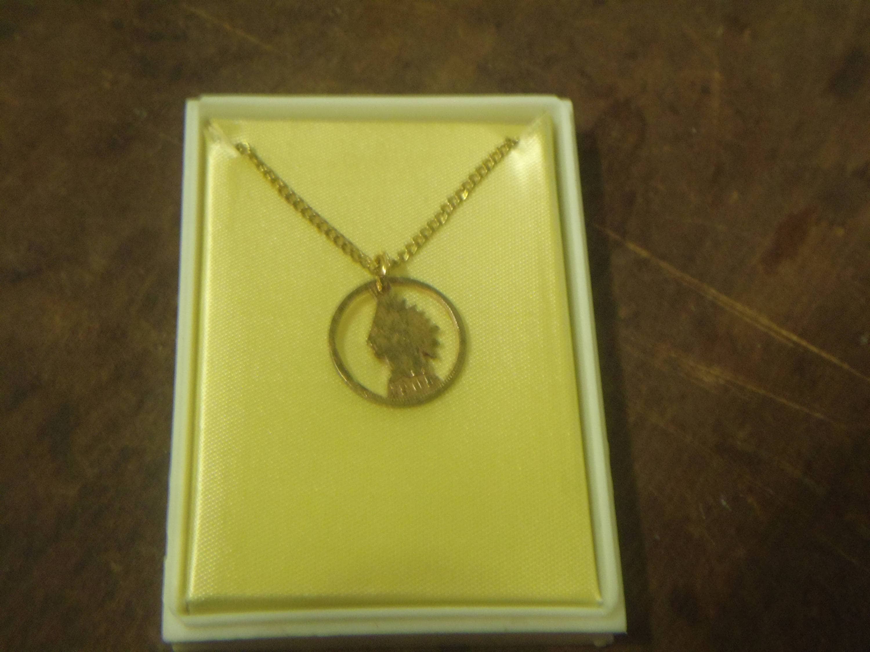 1905 Indian Head Cut Out Penny Necklace - Etsy