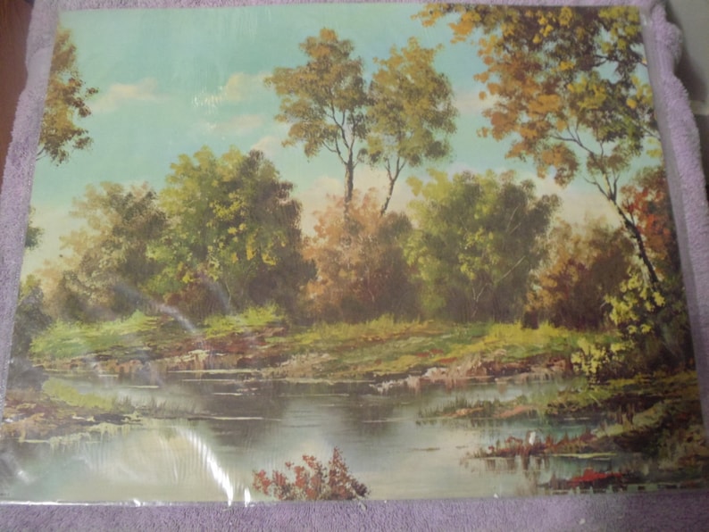 1959 Copr A Fox Lithograph Backwater #1852