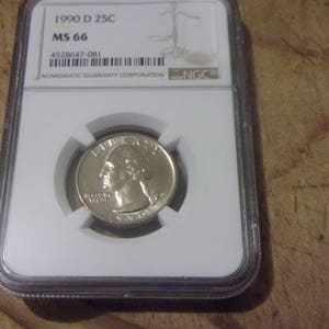 NGC MS-66 1990-D Washington Quarter