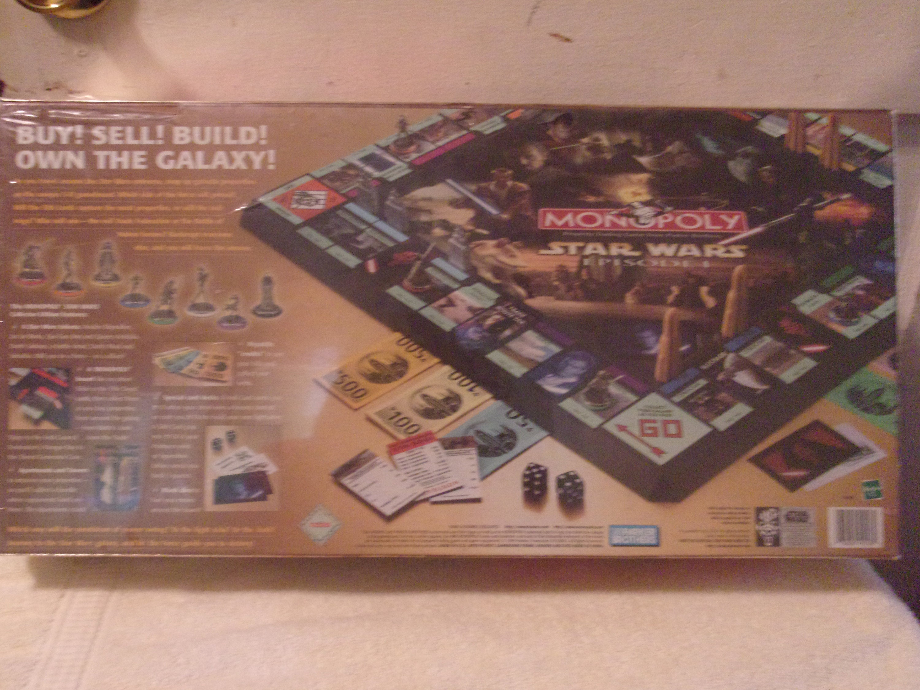1999 Hasbro Monopoly Star Wars Episode I-collector Edition Gold 3D
