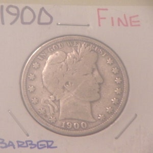 1900 Barber Silver Half Dollar
