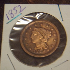 1852 Braided Hair Liberty Head Large Cent