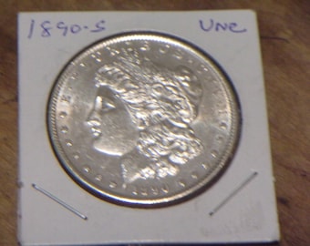 BU 1890-S Morgan Silver Dollar