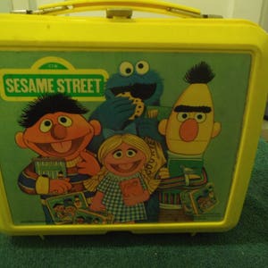 1983 Aladdin Jim Henson Sesame Street Lunch Box with Thermos