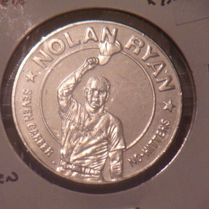 BU Gem 1993 Liberia One Dollar . &quot;Nolan Ryan&quot; 7 No Hitters