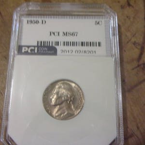 1950-D JEFFERSON NICKEL MS67