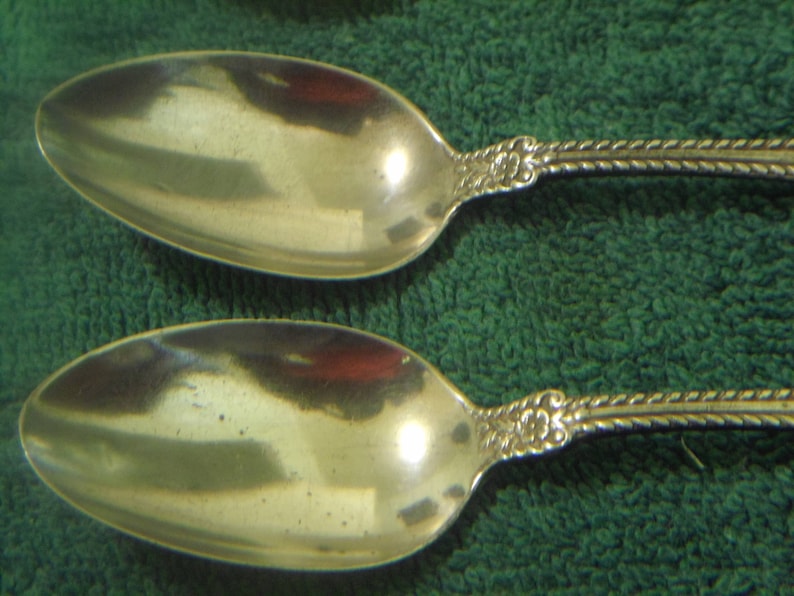 Pat. 1899 Gorham Sterling Silver Teaspoon 3 spoons total image 3