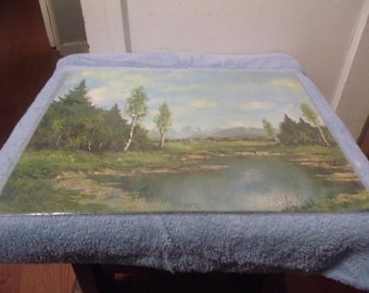 1959 Lithograph "Old Water Hole"  by Corp. A. Fox