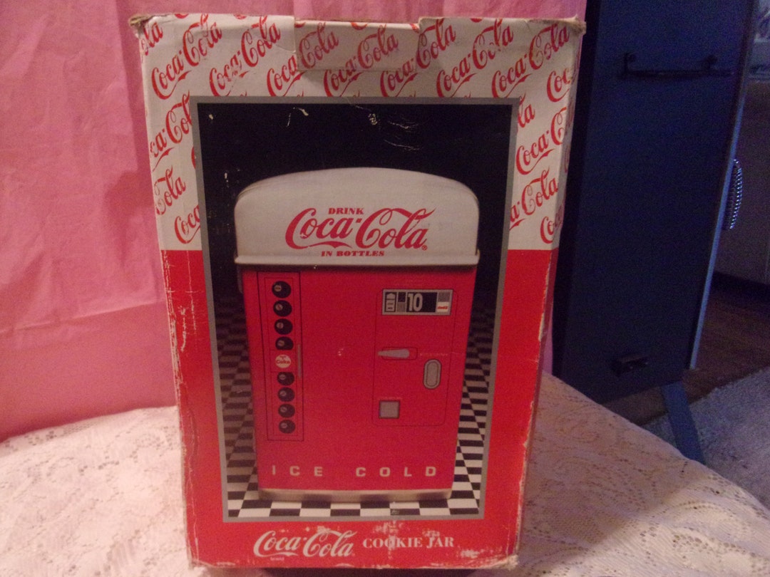 1995 Coca Cola Vending Machine Cookie Jar - Etsy