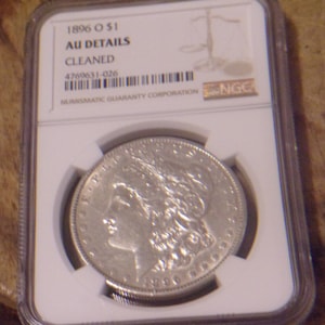 1896 O Morgan Silver Dollar AU